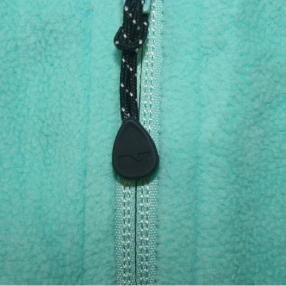 Vineyard Vines Womens Aqua Blue Full Zip Sleeveless Fleece Vest Size Small S - Picture 5 of 6